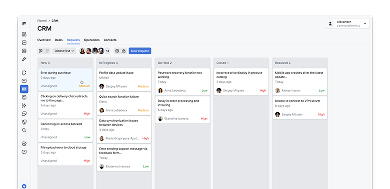 Interface screenshot — CRM